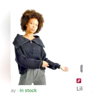 Lili sidinia sweater. Worn once in black xs. Retails for $90 asking $50